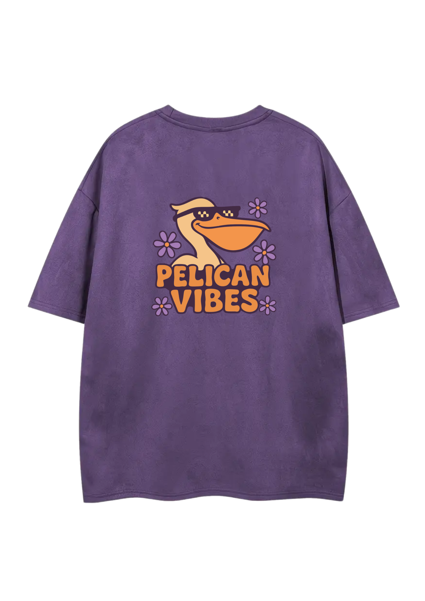 Oversize suédine violet