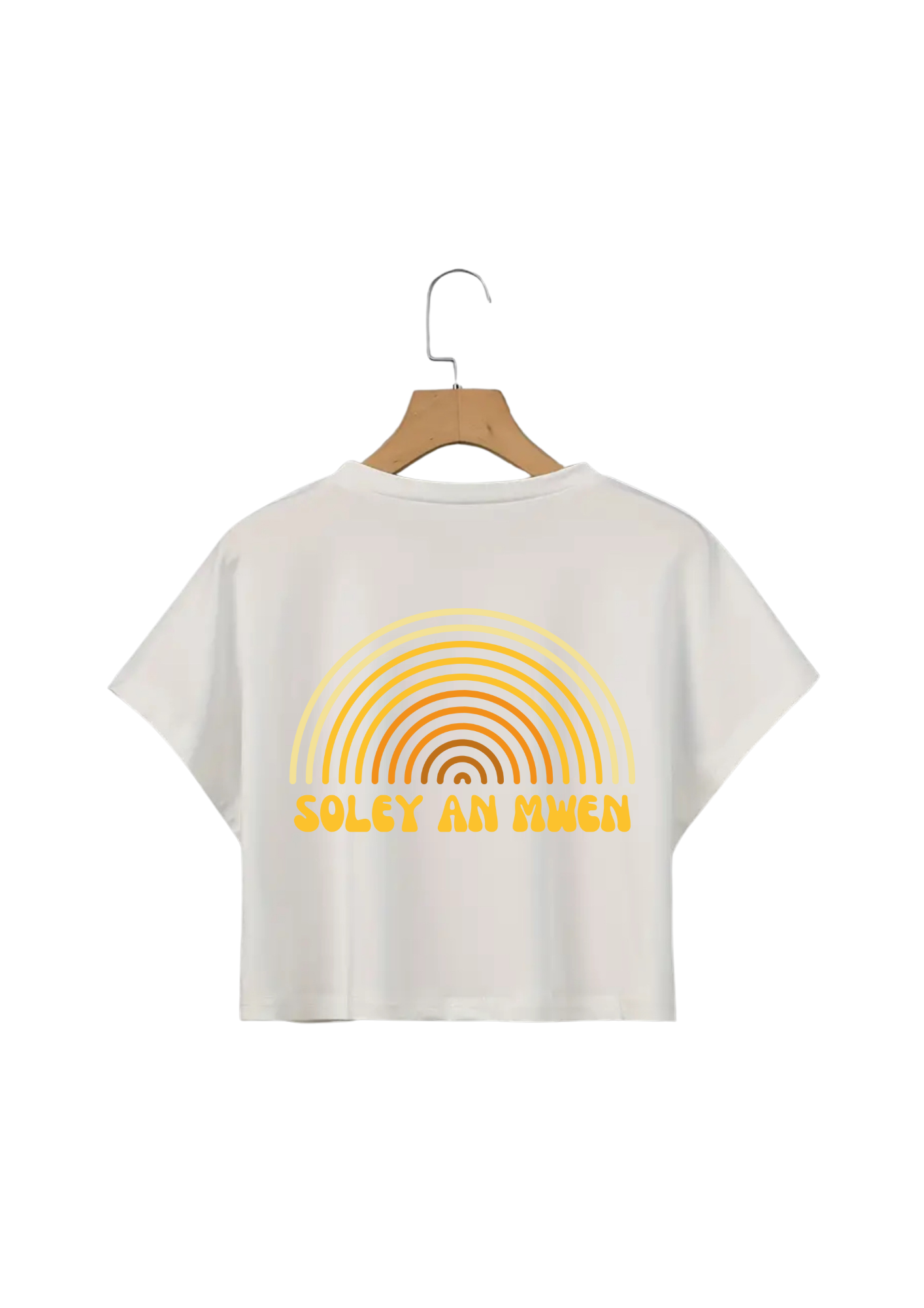 Crop top blanc soley an mwen