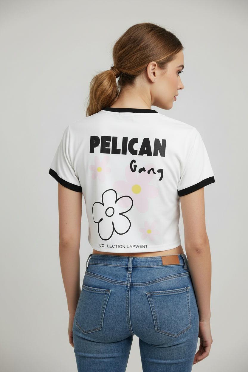 Crop top blanc collection lapwent