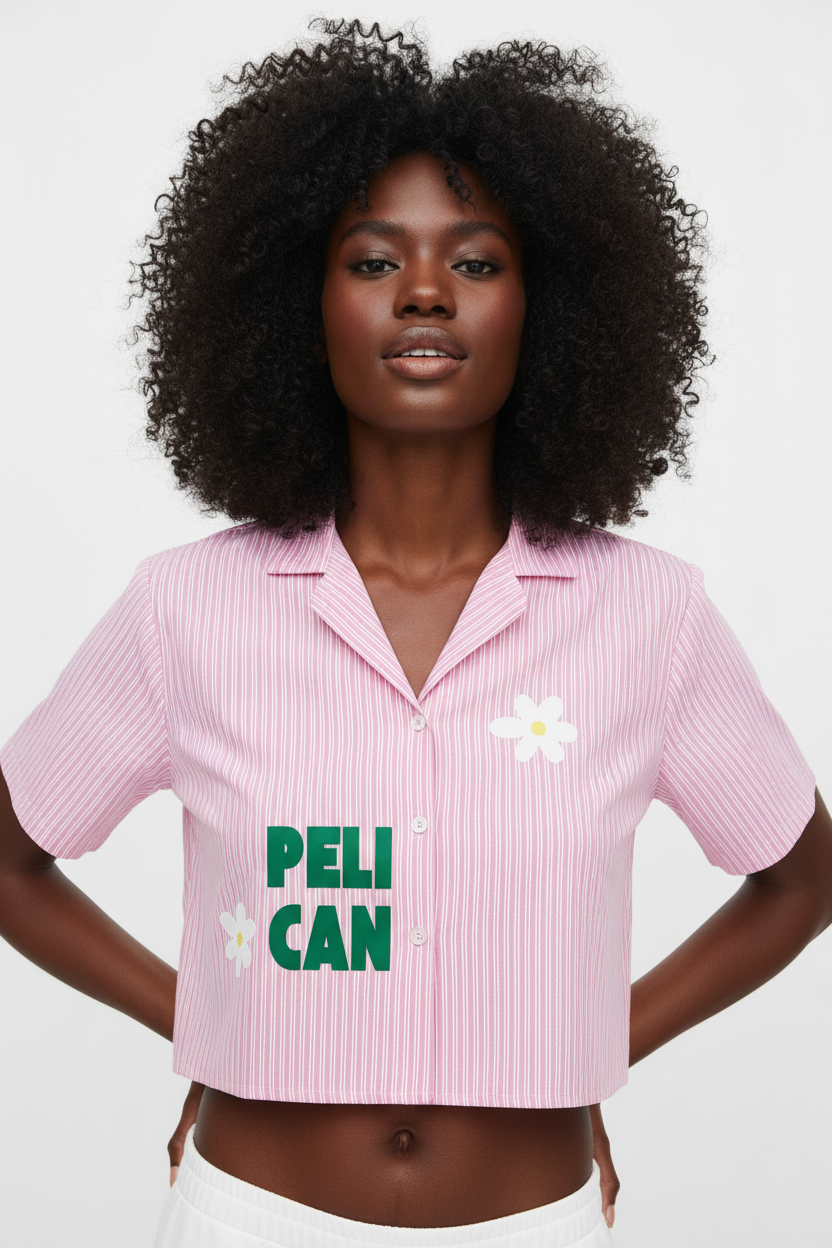 Chemise rose courte collection Lapwent
