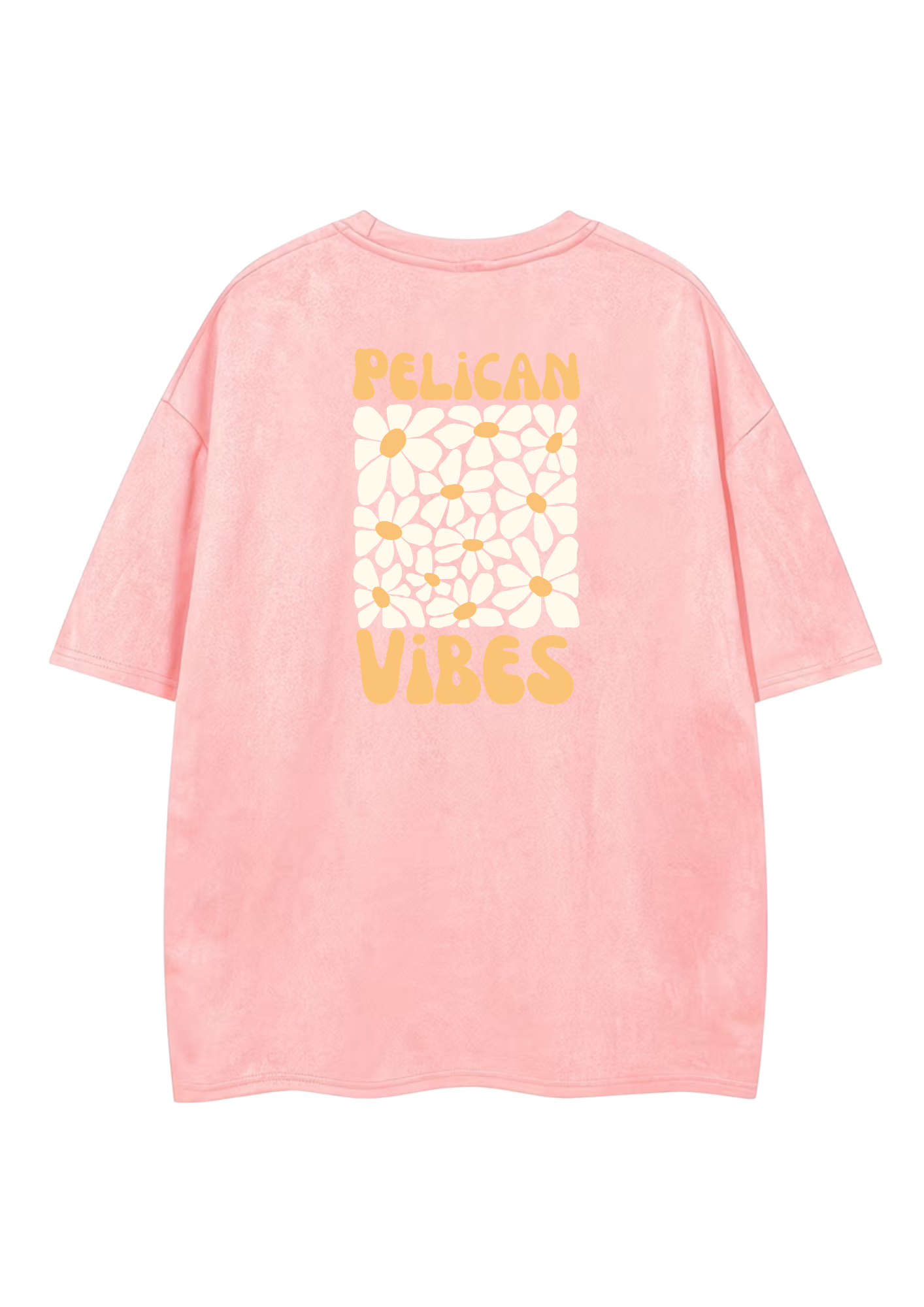 Oversize suédine rose pelican vibes