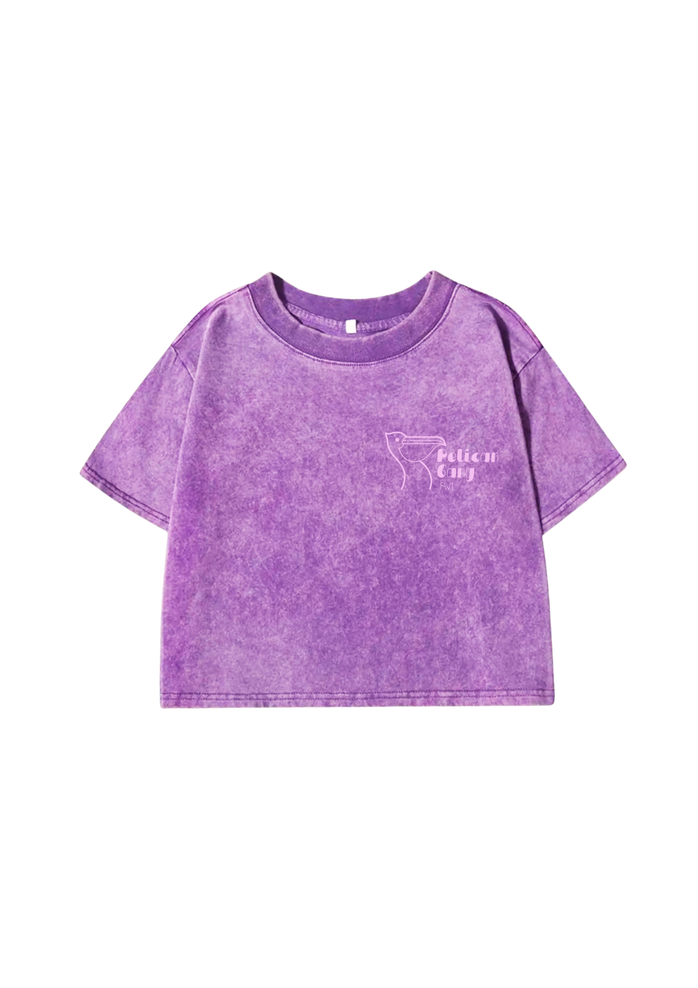 Crop top violet délavé pelican vibes