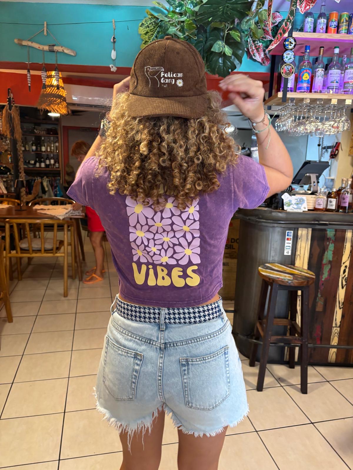 Crop top violet délavé pelican vibes