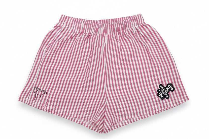 Short a rayures rose collection lapwent