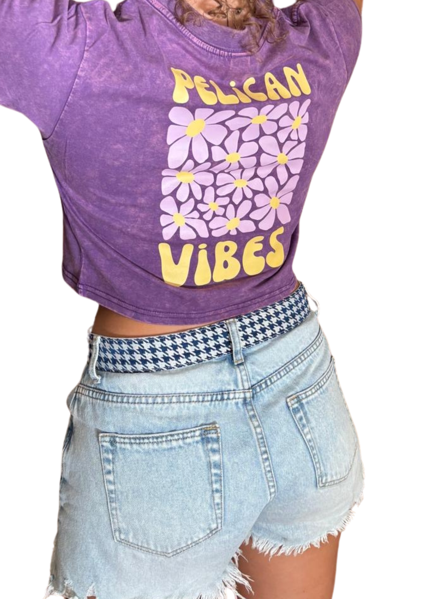 Crop top violet délavé pelican vibes