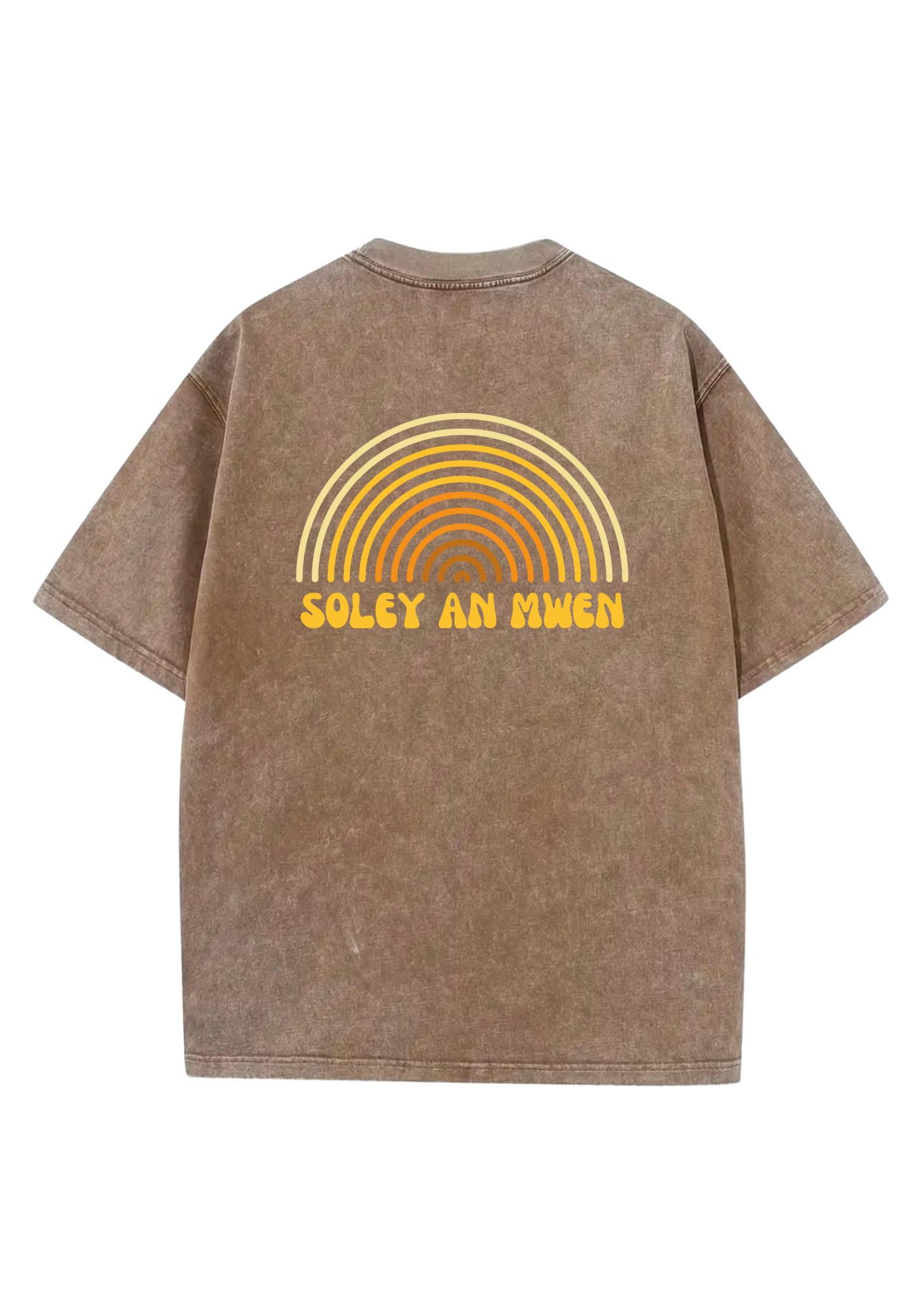 Oversize marron délavé