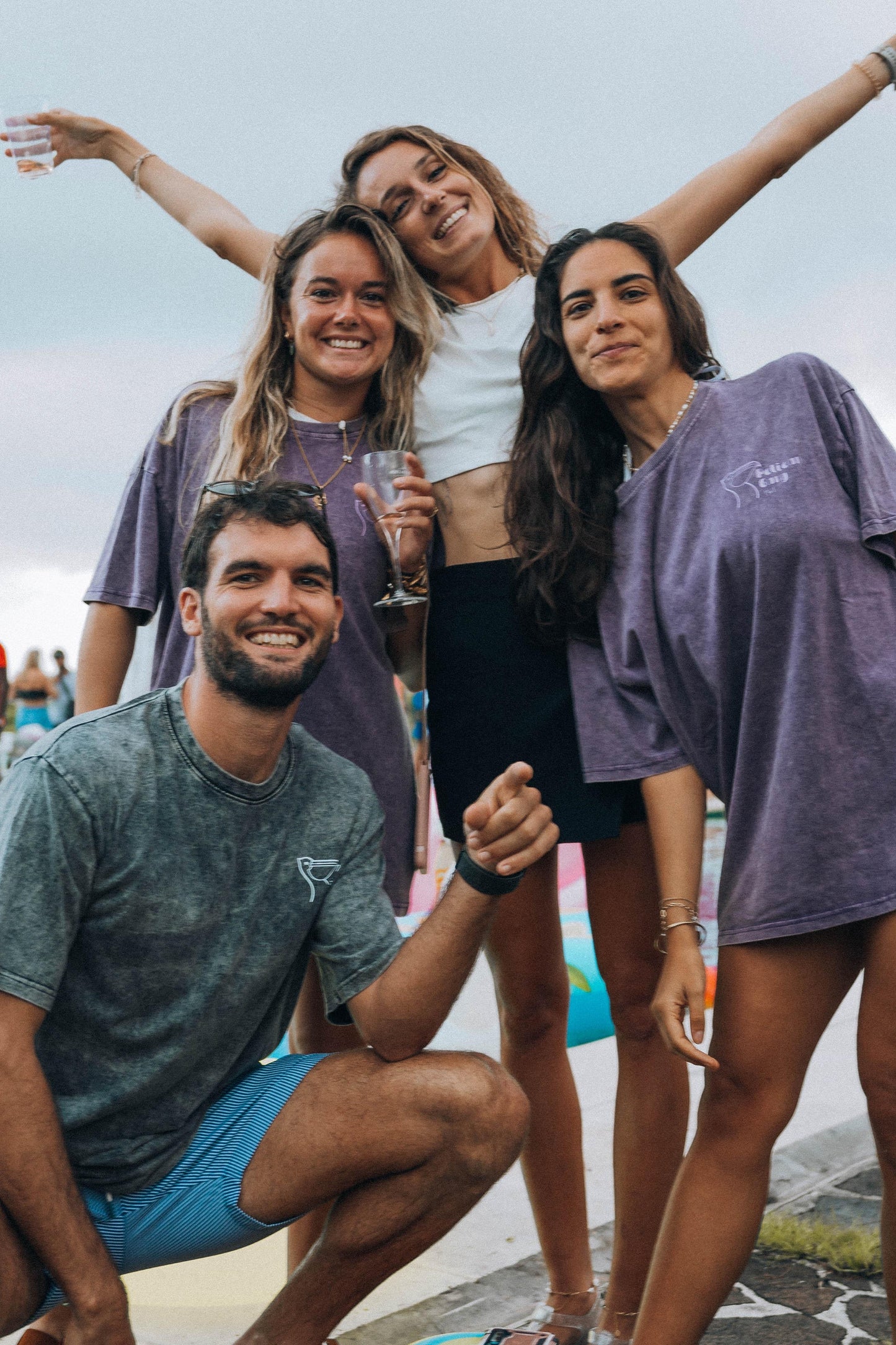 Oversize délavé violet Pelican Vibes