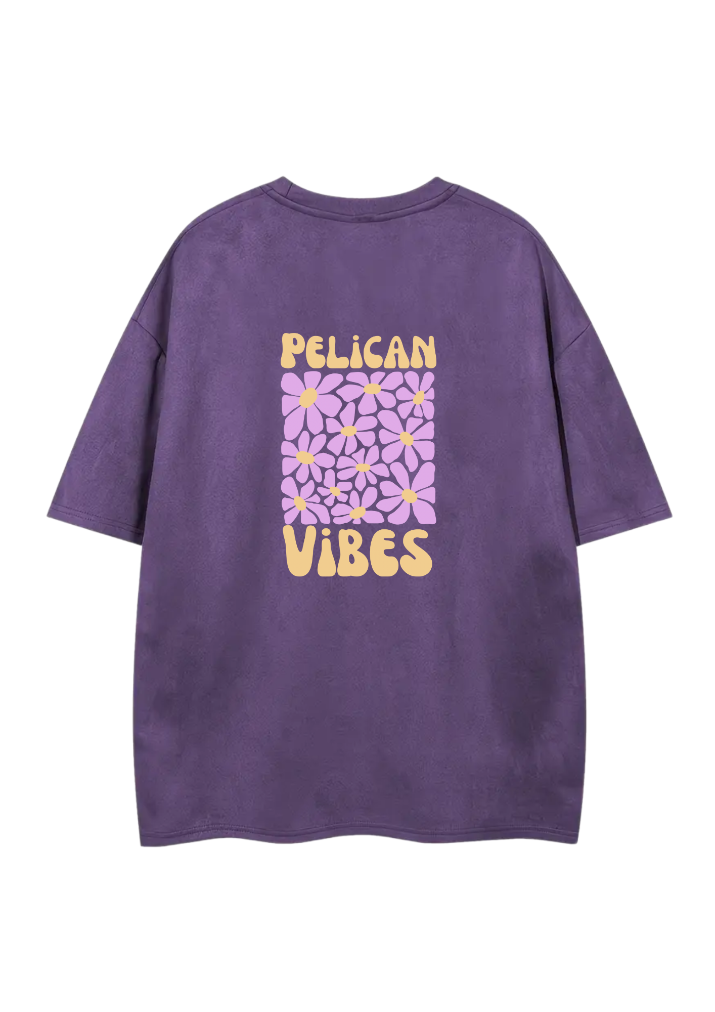 Oversize suédine violet pelican vibes