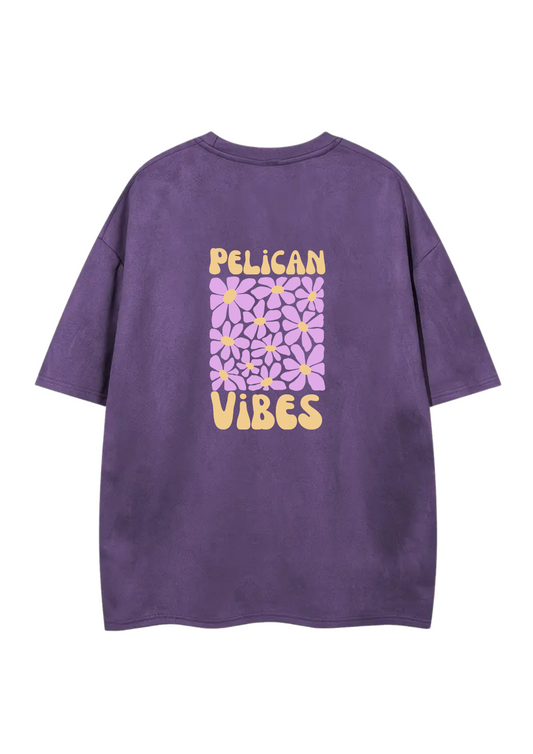 Oversize suédine violet pelican vibes