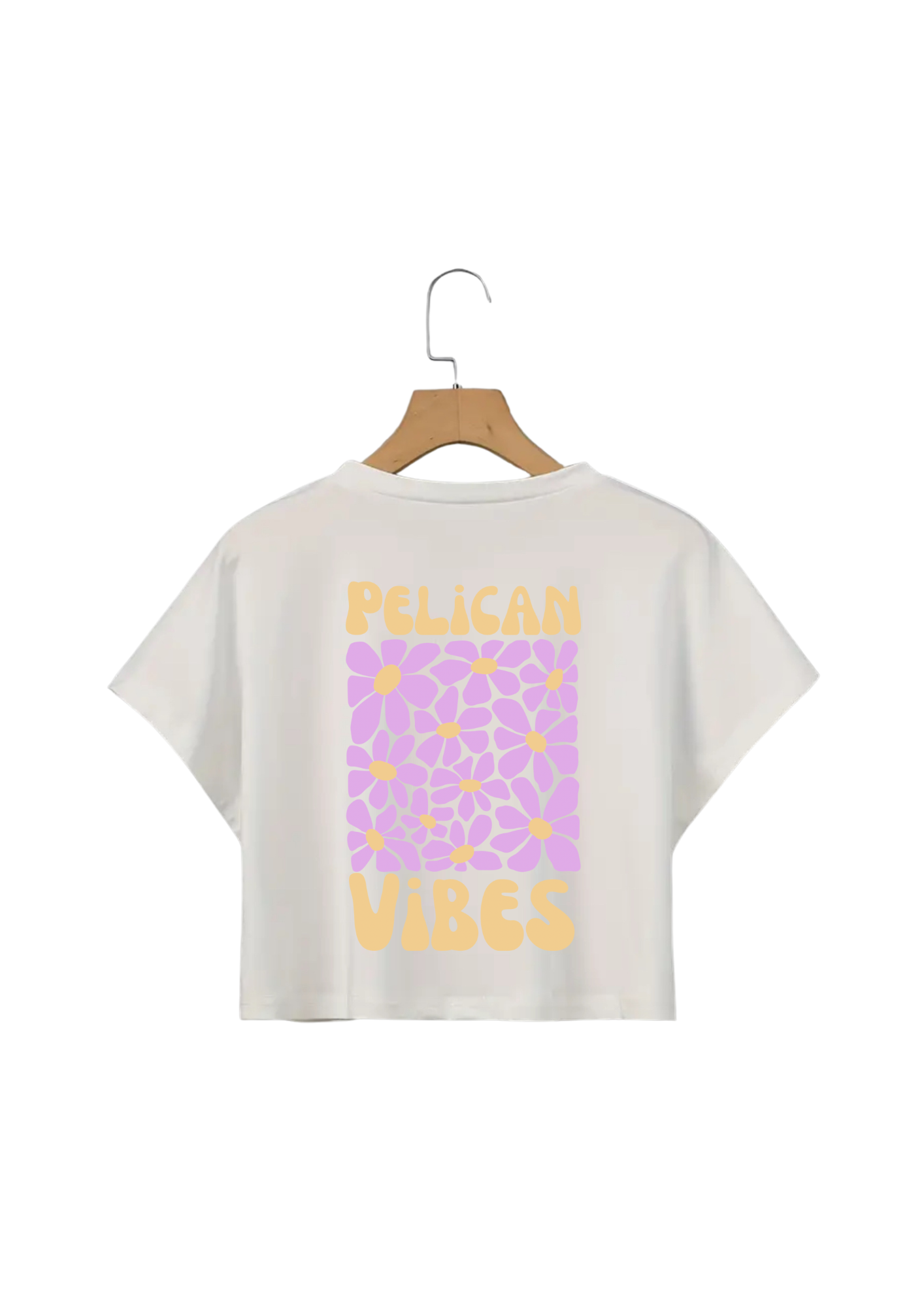 Crop top blanc pelican vibes