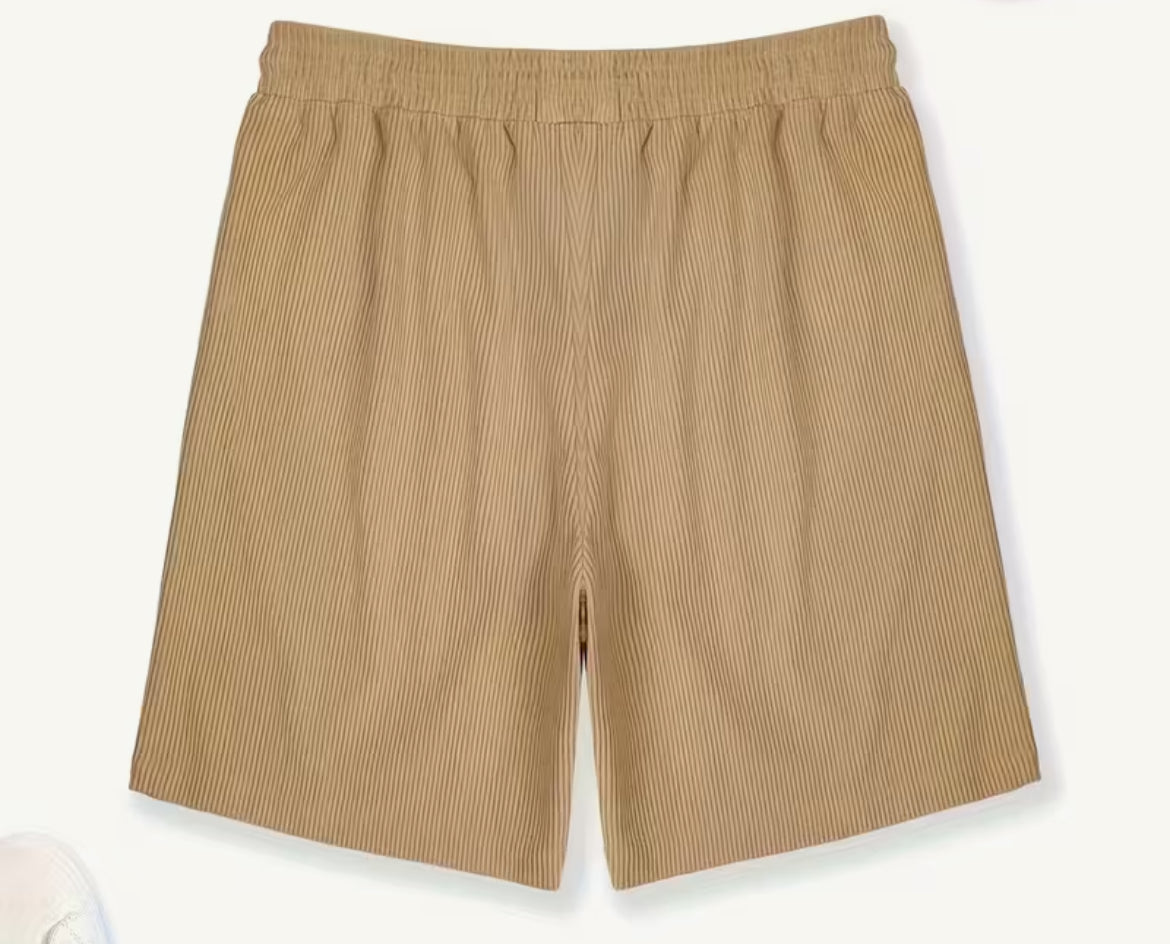 Short léger velours côtelé beige