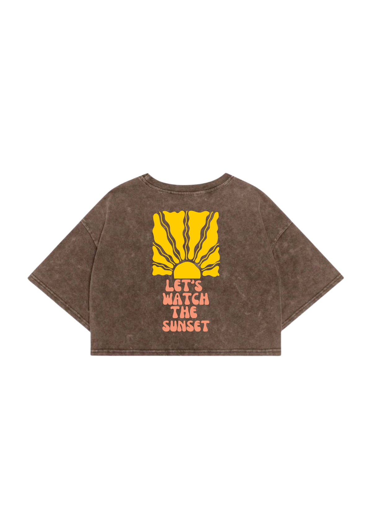 Crop top oversize sunset