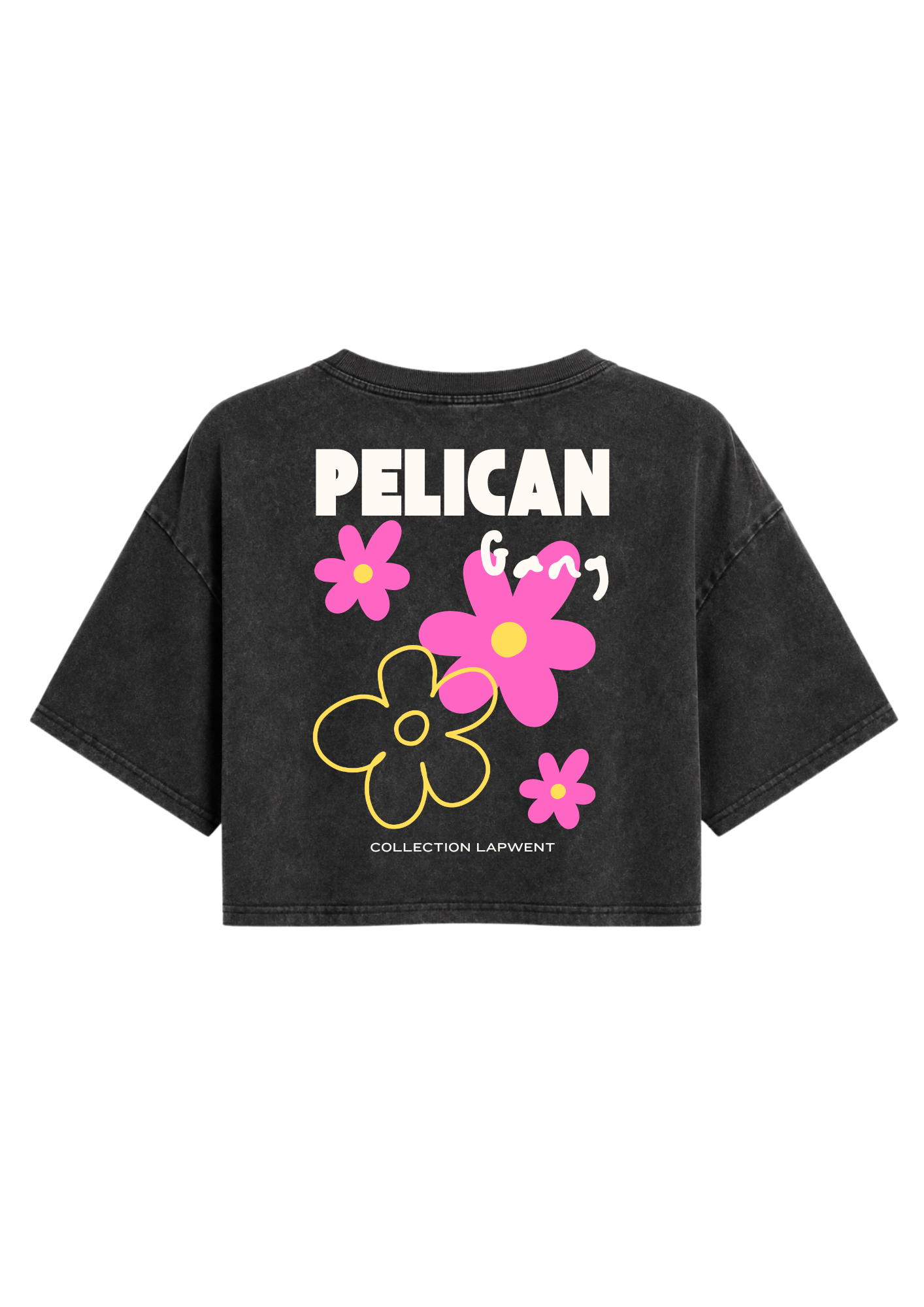 Crop top oversize noir collection lapwent