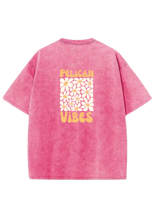 Oversize Rose délavé pélican vibes