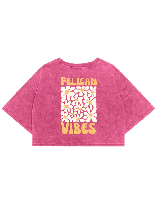 Crop top rose délavé pelican vibes